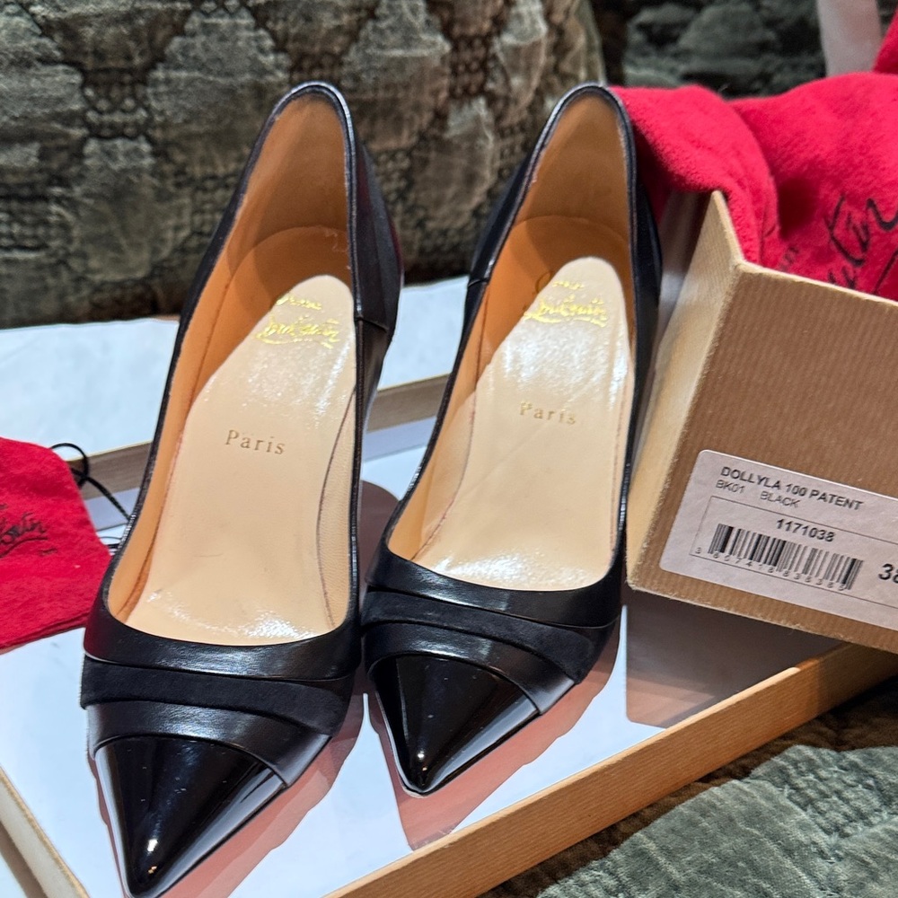 Christian Louboutin Black Patent Leather Heels